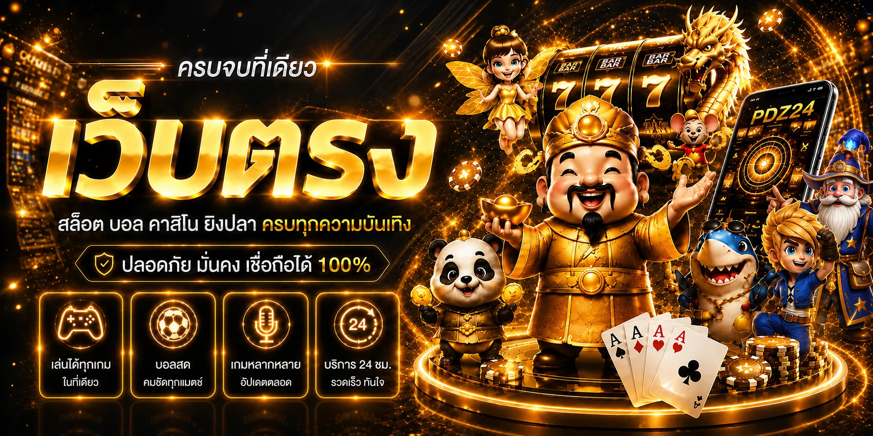 ภาพรวมบริการ PDZ24 บนเว็บไซต์ pd24plus